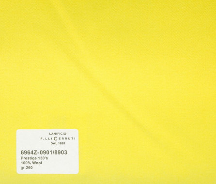 6964z-0901/8903 Cerruti Lanificio - Vải Suit 100% Wool - Vàng Trơn